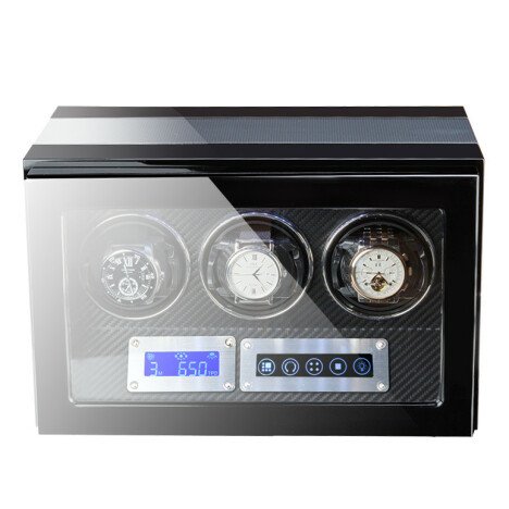 Cutie intors ceasuri automatice iUni, Luxury Watch Winder 3 Carbon