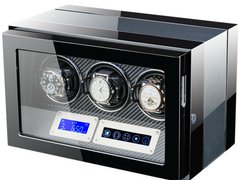 Cutie intors ceasuri automatice iUni, Luxury Watch Winder 3 Carbon